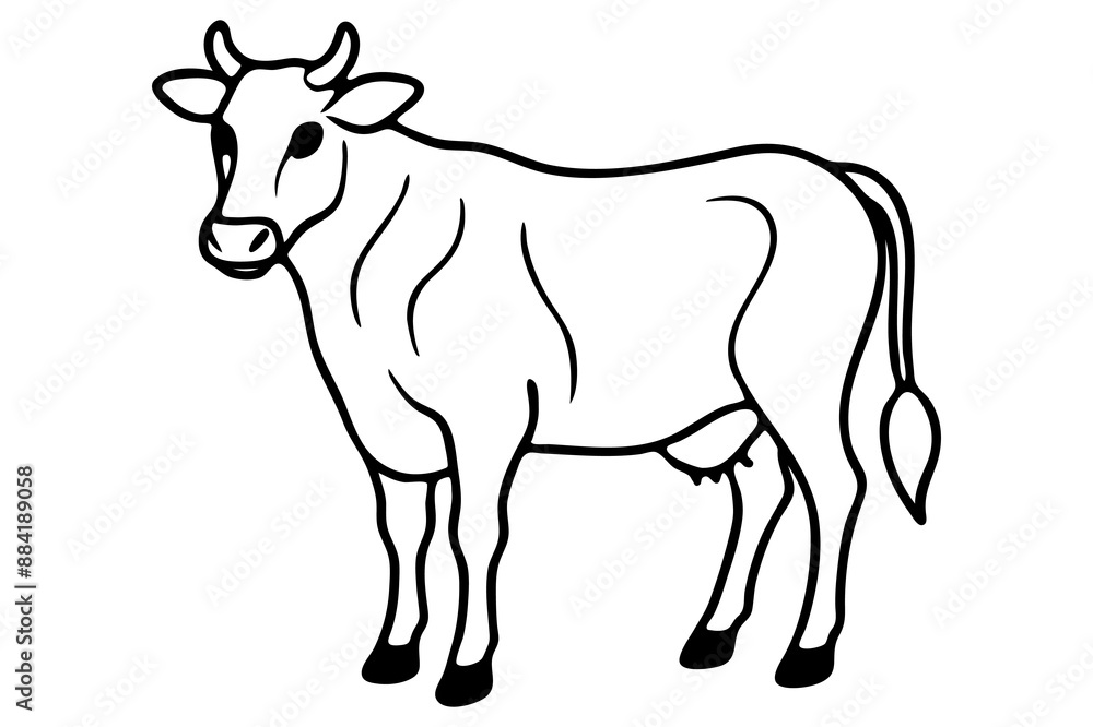 Cow vector art illustrator Cow vector art illustrator