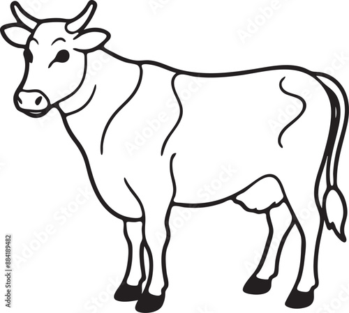 Cow vector art illustrator