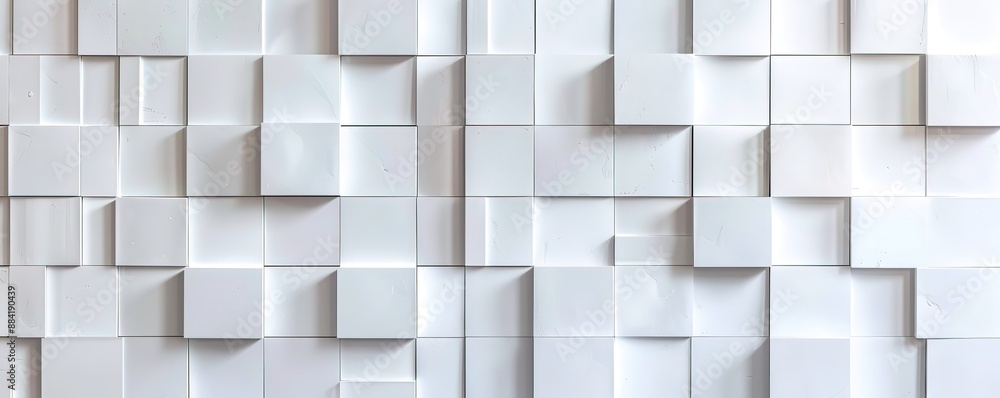 Abstract white cube arrangement background Abstract white cube arrangement background