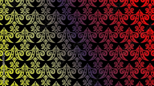 Seamless pattern background design with ornament motifs, batik decoration, wallpaper, template 