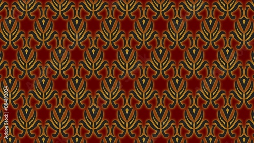 Seamless pattern background design with ornament motifs, batik decoration, wallpaper, template 