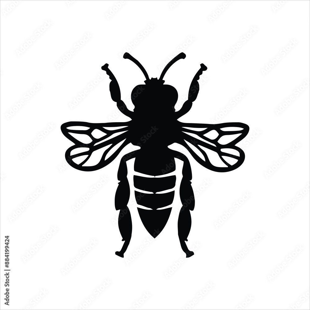 Bee Silhouette Vectors for Stunning Art Projects Bee Silhouette Vectors for Stunning Art Projects