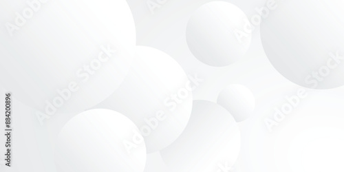 3d realistic shiny white circles background, white bubbles background, minimalist sphere background backdrop.