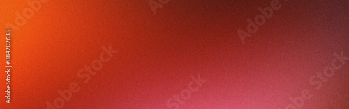 Grainy red and orange gradient background fading into black