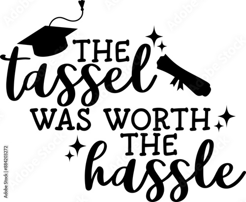 Graduation Quote Vector Graphic