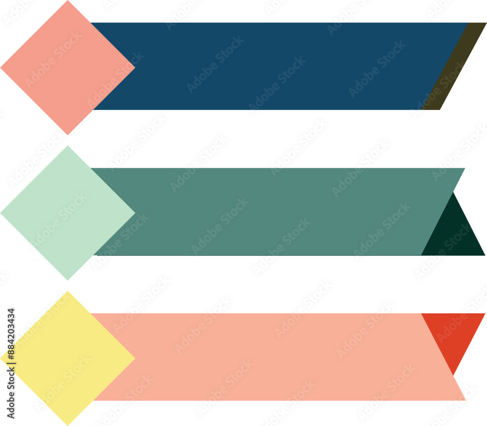 set of colorful banners set of colorful banners