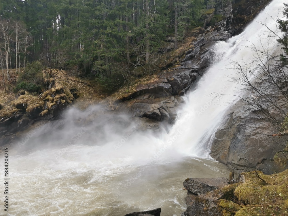 Krimmler waterfall in austria