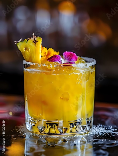 Frozen Pineapple Chunks Add Fun to Old Yeller Cocktail