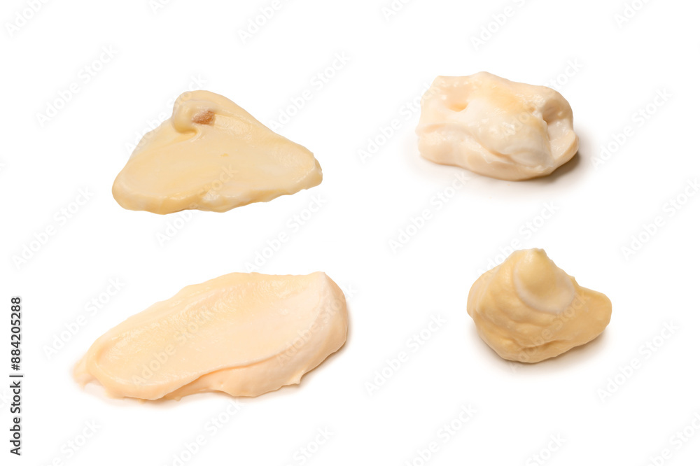 White sauce splashes isolated on white background. White sauce splashes isolated on white background.
