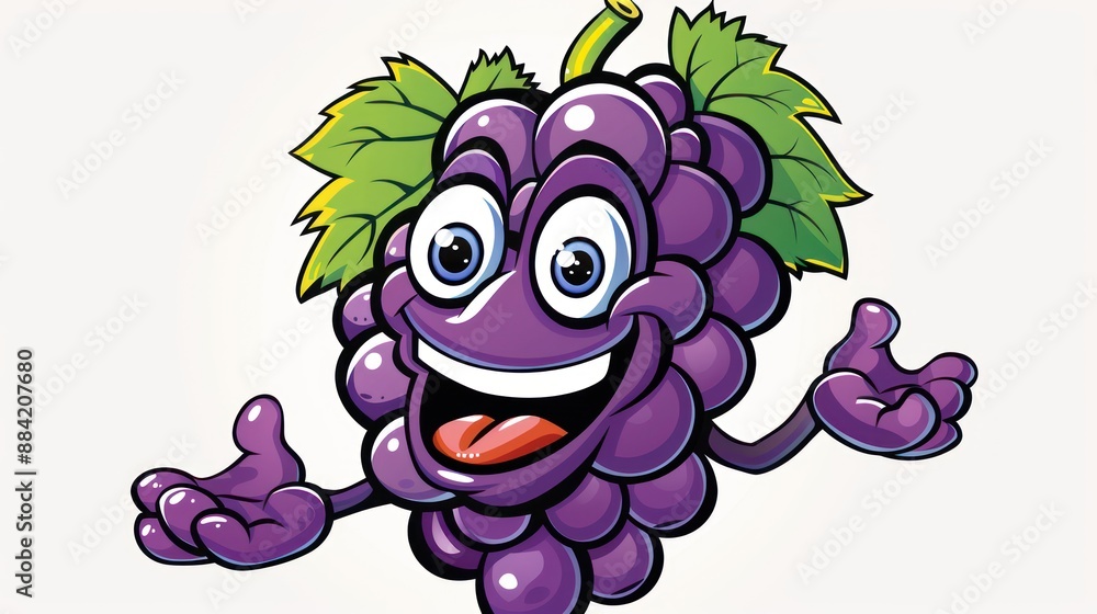 Obraz premium cartoon grape