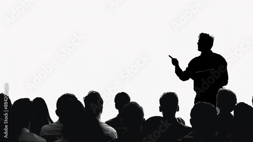 silhouettes of people in a concert