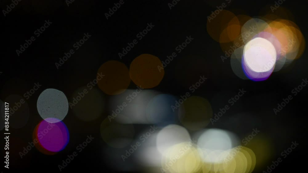 Abstract circular bokeh background of city night light, defocused Abstract circular bokeh background of city night light, defocused