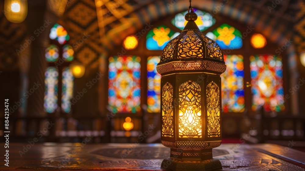 Ornate Lantern in a Mosque Ornate Lantern in a Mosque