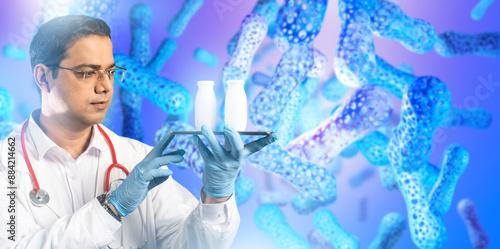 Man biologist. Probiotic ba...