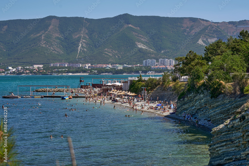 Fototapeta premium Black Sea bay in Gelendjik
