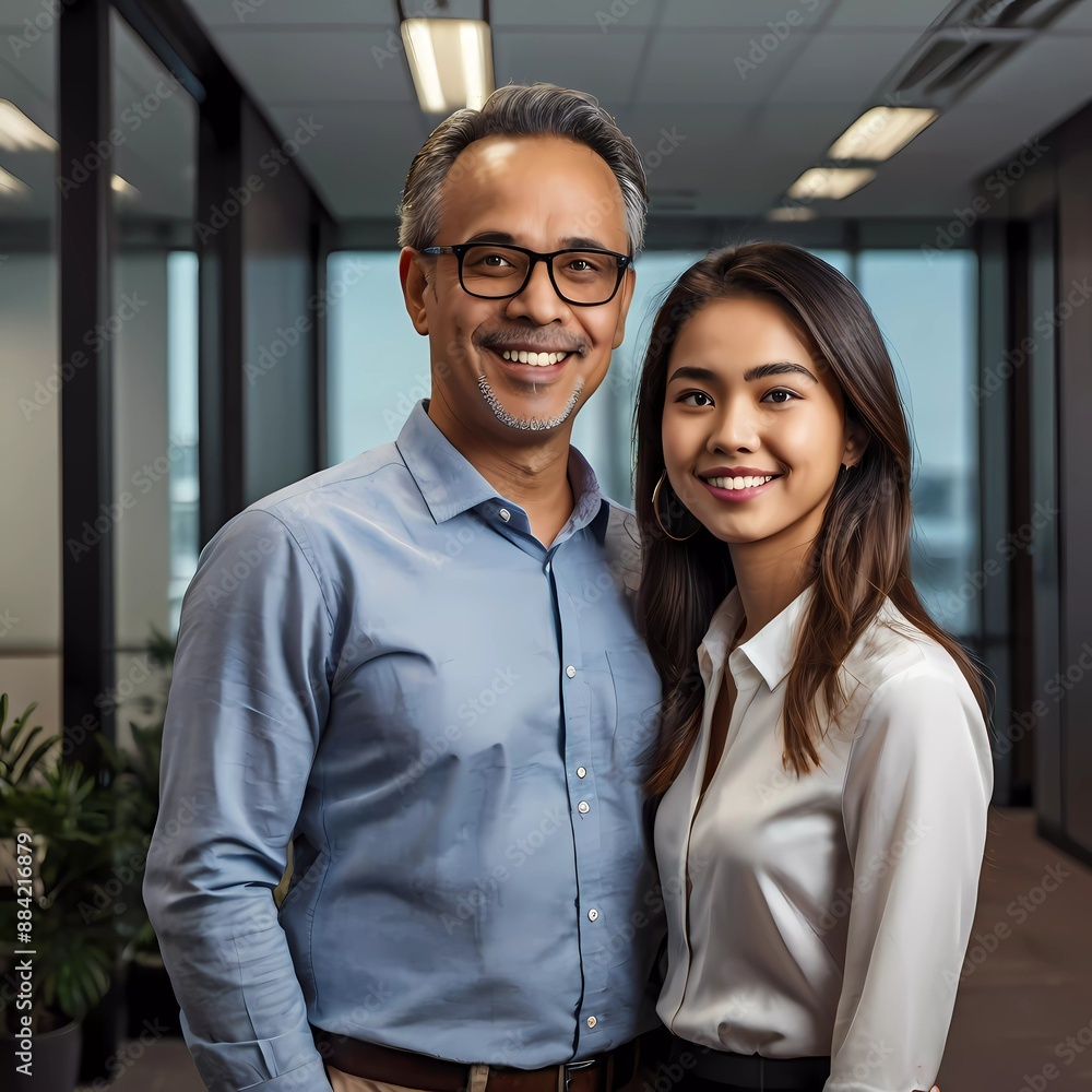 Obraz premium portrait of a smiling couple