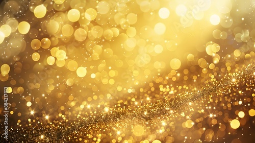 Gold texture background with yellow luxury shiny shine glitter sparkle of bright light reflection pattern golden surface. 