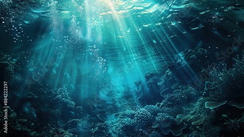 underwater pattern wallpaper © pixelwallpaper