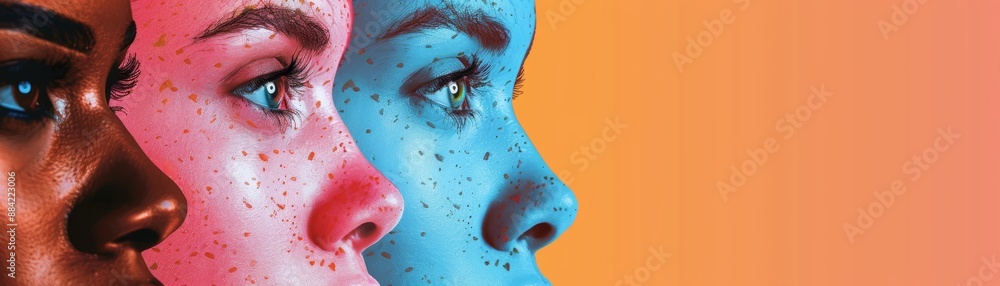 Illustration of different types of skin cancer, Skin Cancer Awareness ...
