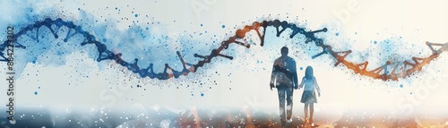 of genetic aspects of SMA with family tree, Spinal Muscular Atrophy Awareness Month, education and genetics