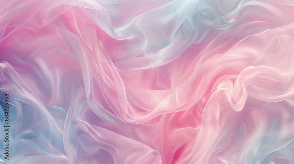 Fototapeta premium A tricolor backdrop features a considerable amount of white and pink smoke emanating