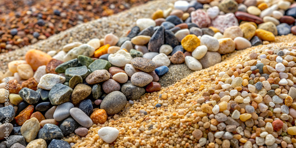 Colorful Pebble Beach Texture. Colorful Pebble Beach Texture.