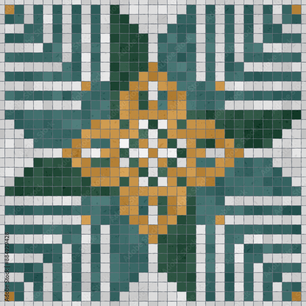 Mosaic tiles background, seamless vector pattern Mosaic tiles background, seamless vector pattern