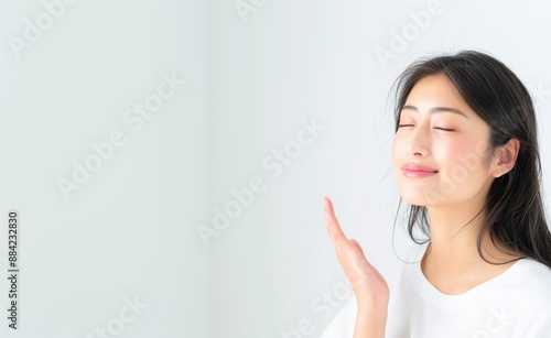 Wallpaper Mural Beauty face. Woman with natural makeup and healthy skin portrait. Skin care, cosmetic concept Torontodigital.ca