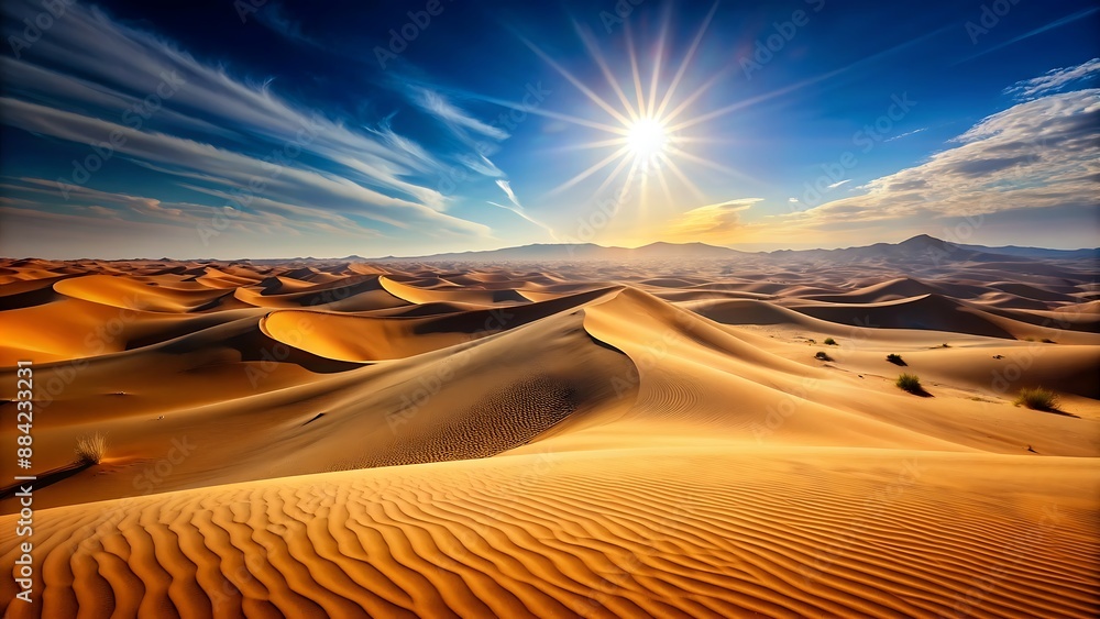 Naklejka premium Desert Dunes at Sunset.