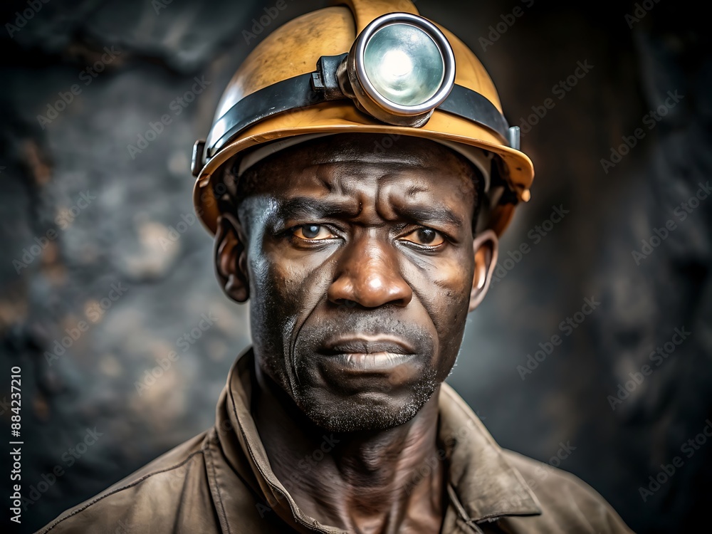 Fototapeta premium Coal Miner Portrait.