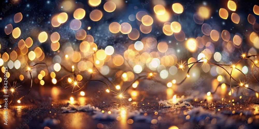 Soft, dreamy bokeh lights swirl around a dark background, evoking a whimsical, luxurious atmosphere ideal for sophisticated holiday gatherings, weddings, and upscale celebrations. Soft, dreamy bokeh lights swirl around a dark background, evoking a whimsical, luxurious atmosphere ideal for sophisticated holiday gatherings, weddings, and upscale celebrations.