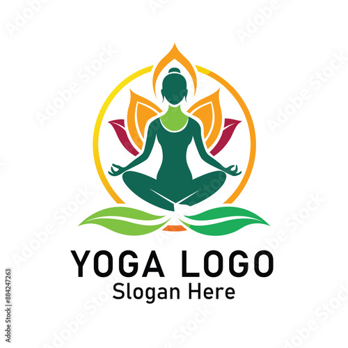 yoga logo on white background