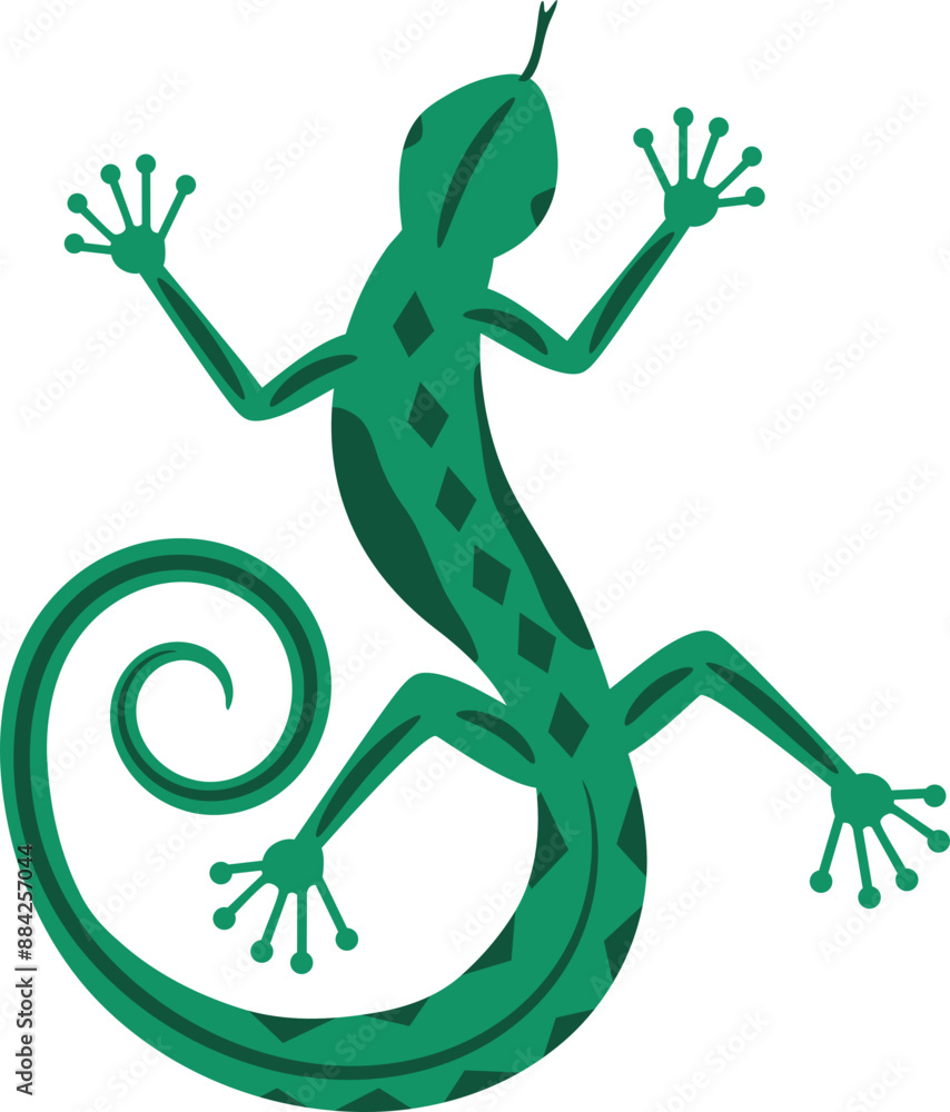 Fototapeta premium Lizard Gecko Graphic Design