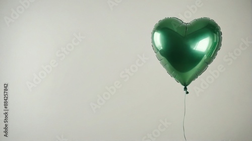 Wallpaper Mural heart-shaped balloon balloon made shiny metallic material bright Torontodigital.ca
