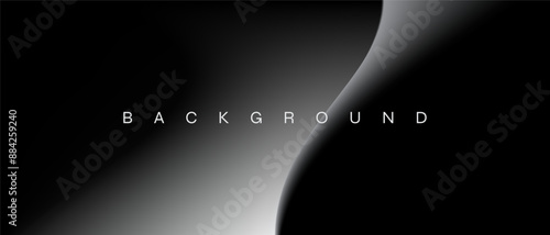 Minimalist Dark Black Gradient Background