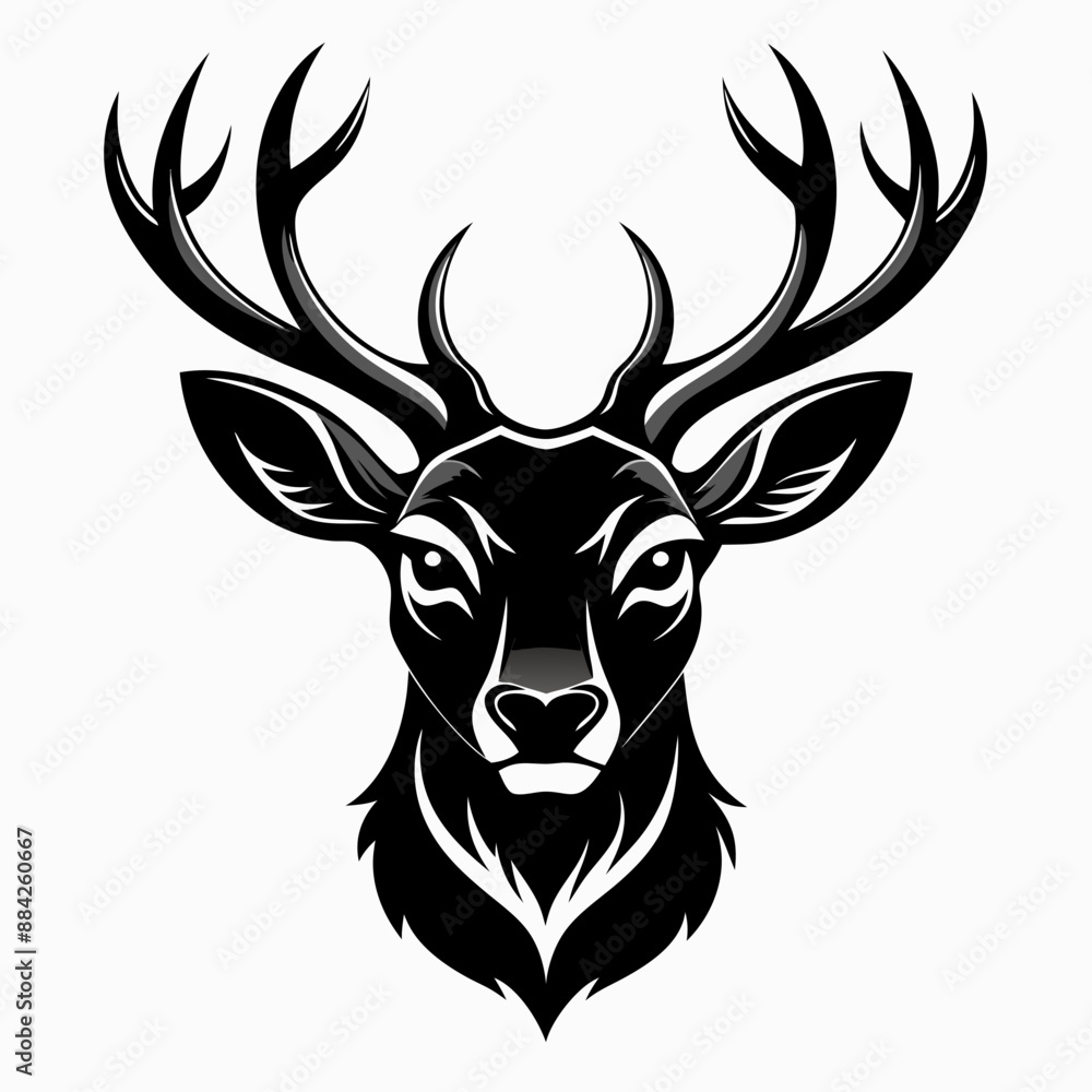 Fototapeta premium deer head vector