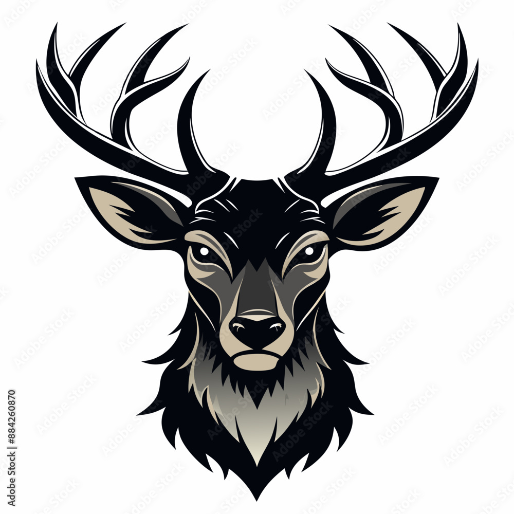 Fototapeta premium deer head vector