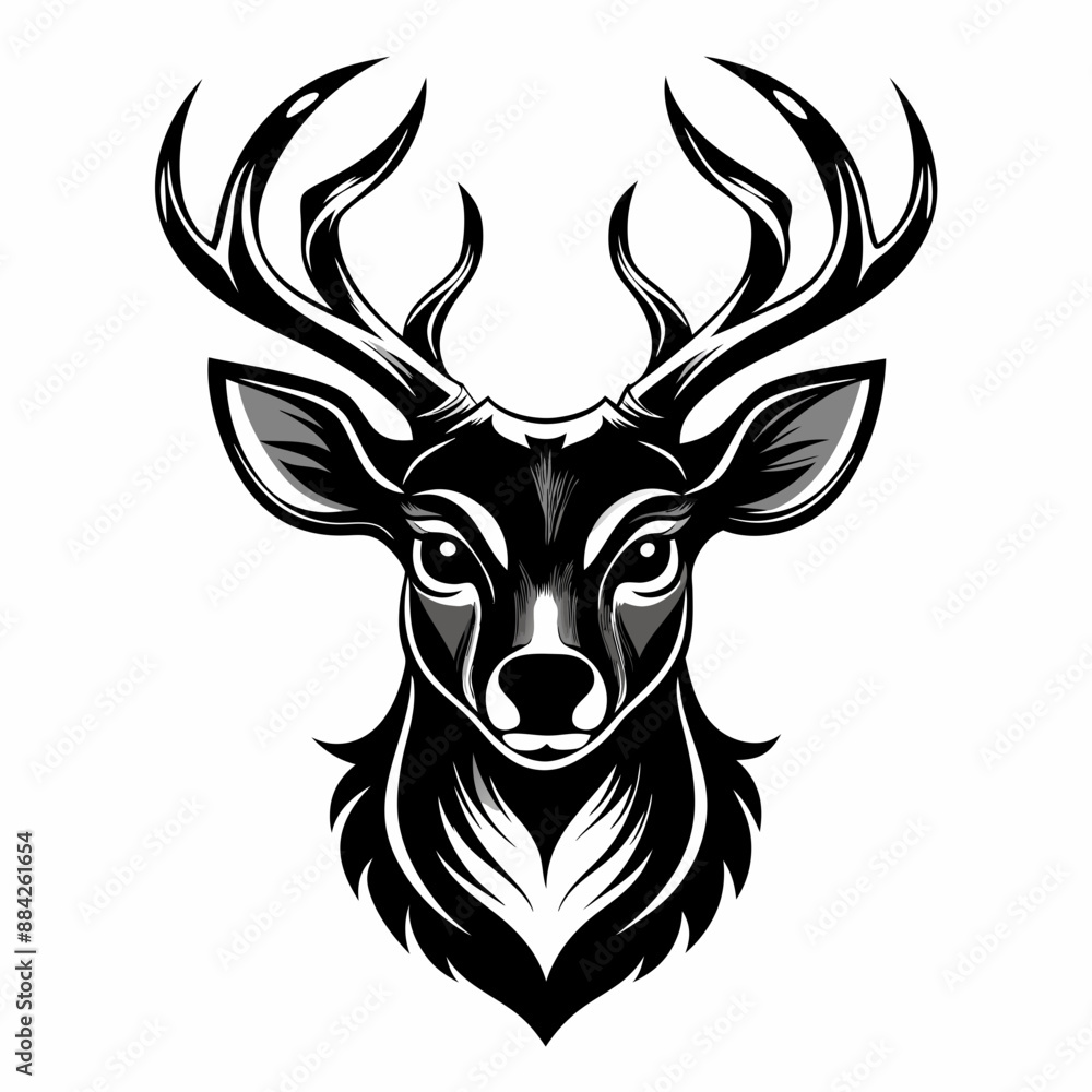 Fototapeta premium deer head vector