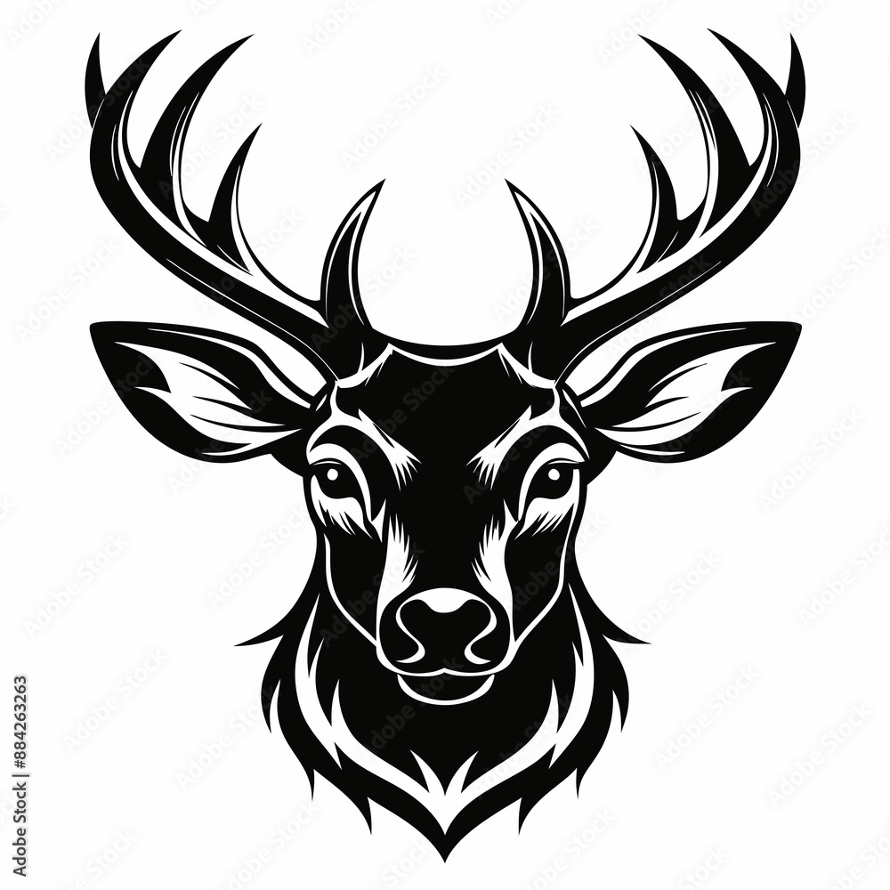 Fototapeta premium deer head vector