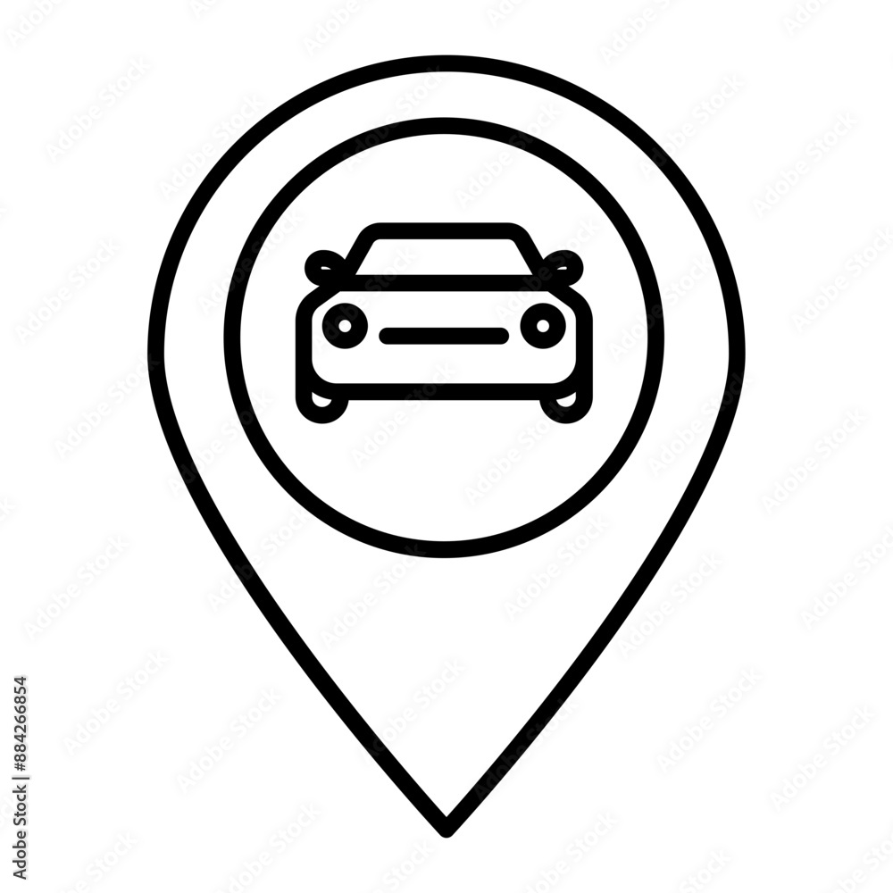 Service Place icon. outline icon Service Place icon. outline icon