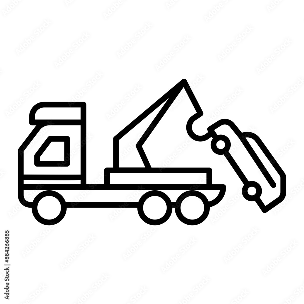 Tow Truck icon. outline icon Tow Truck icon. outline icon