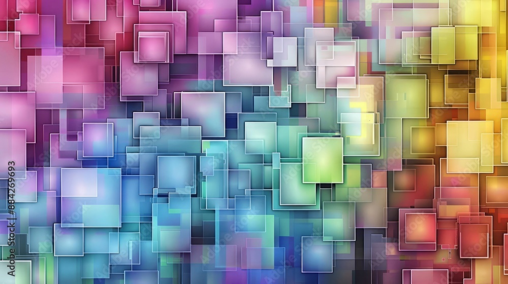 Abstract colorful geometric squares with a gradient effect. Abstract colorful geometric squares with a gradient effect.