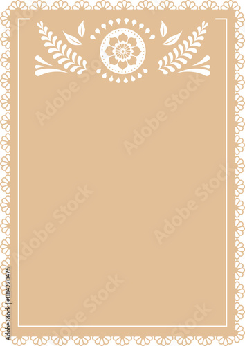 Vintage Mexican decorative frame