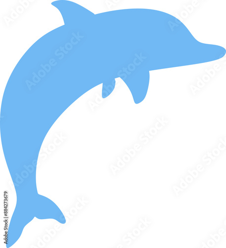 Dolphin Blue Vector Graphic 