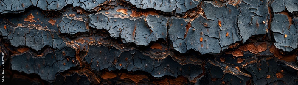 Closeup of burnt tree bark texture, showcasing details of charred wood and natural patterns in a high-resolution photograph. Closeup of burnt tree bark texture, showcasing details of charred wood and natural patterns in a high-resolution photograph.