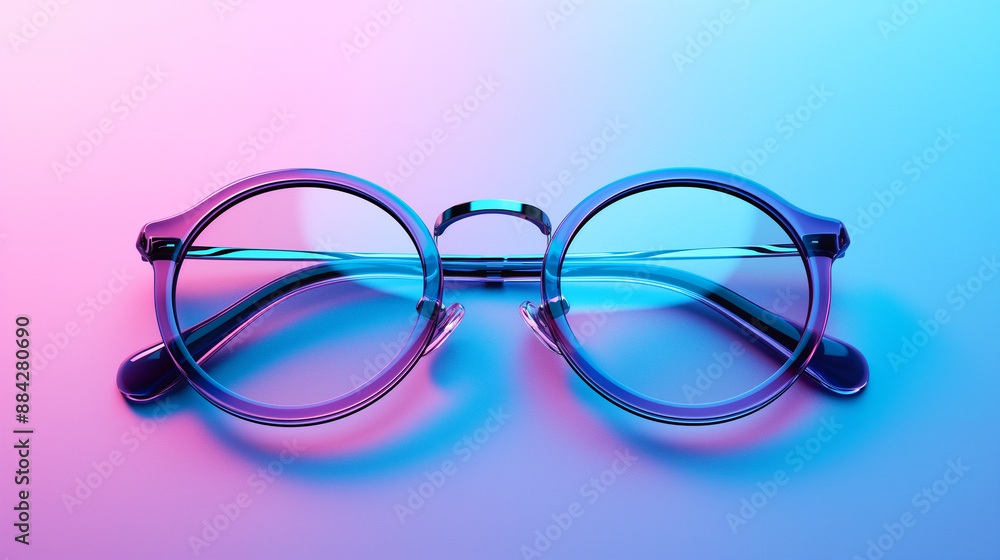 Glasses on a white minimal ground Glasses on a white minimal ground