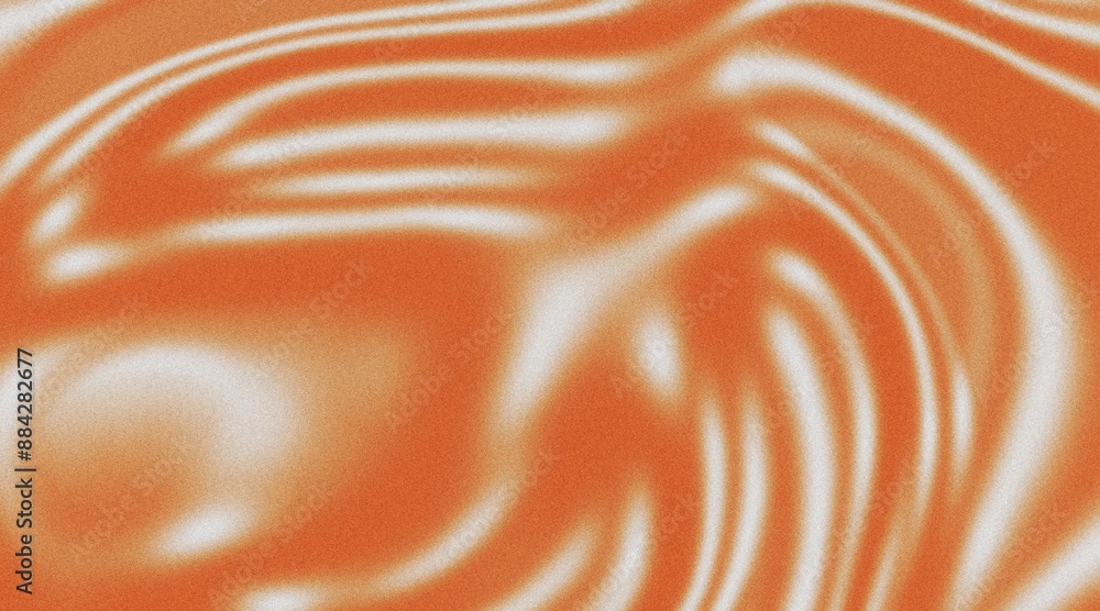 Fototapeta premium Orange noise gradient background, grainy texture, vintage banner design with copy space