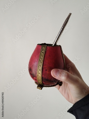 Hand holding a mate 