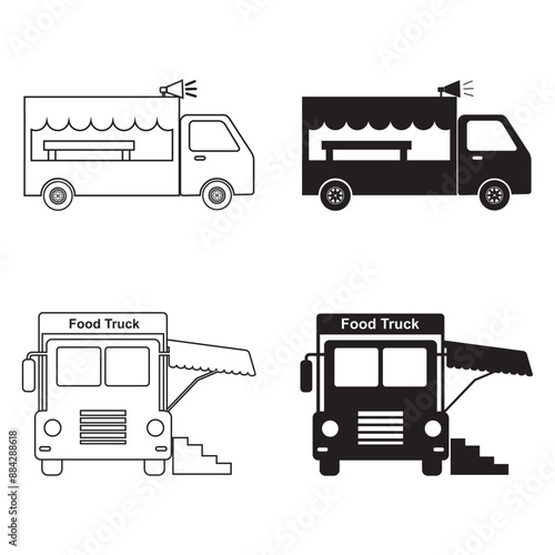 food truck icon design