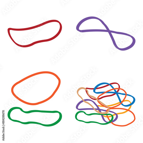 elastic rubber band design